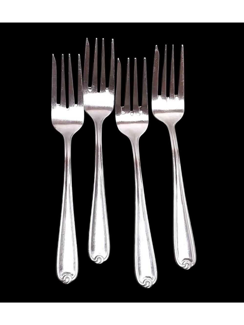 Farberware Knot Stainless Steel Salad Forks Set Of 4 Vintage Indonesia